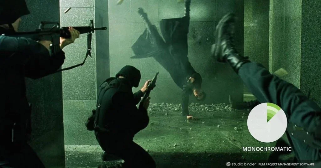 پالت رنگی سبز فیلم ماتریکس