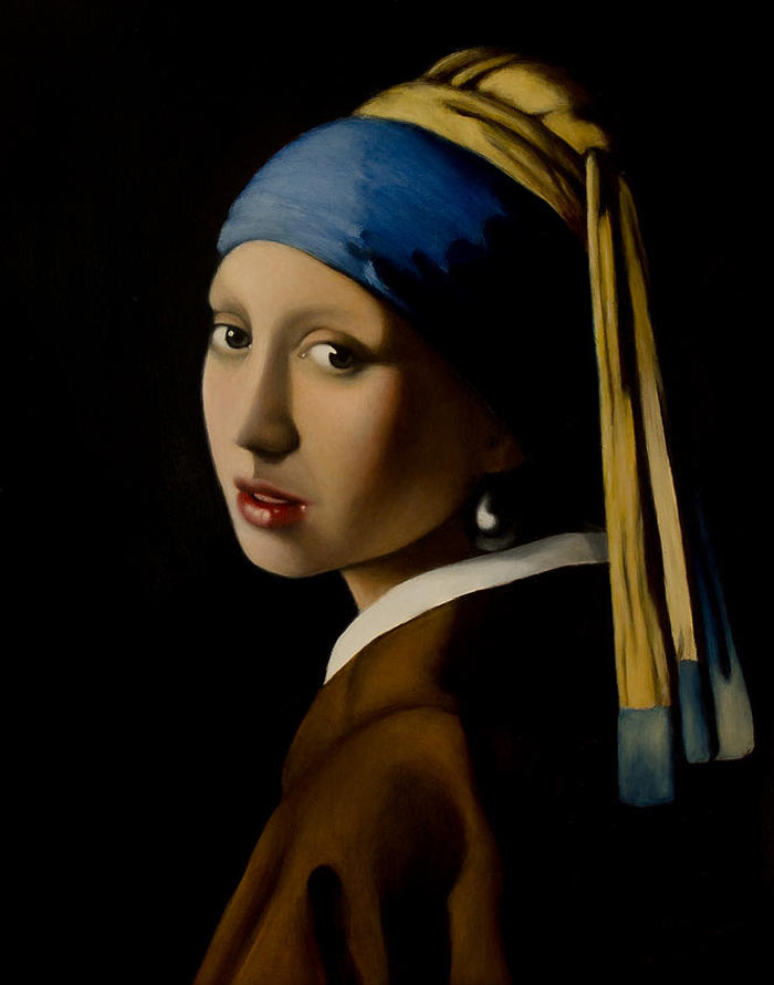 سایه و رنگ در طراحی و نقاشی (این دوره به اتمام رسیده است) نقاشی معروف دختری با گوشواره مروارید