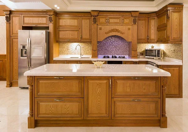 کابینت کلاسیک روکش چوب طبیعی