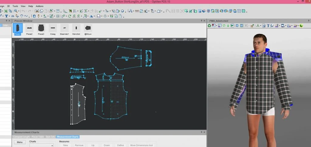 نرم افزار طراحی لباس اپتیتکس optitex