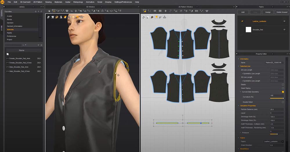 نرمافزارهای طراحی لباس | Clothing Design Software نرم افزار طراحی لباس مارولس دیزاینر Marvelous Designer