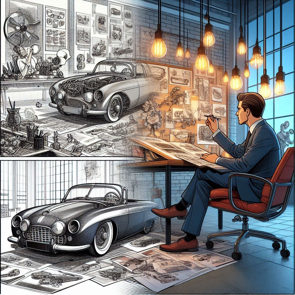 طراحی خودرو: هنر مهندسی فرم در سرعت و زیبایی🚗 طراحی خودرو Car design 4 باشگاه طراحی و پرورش محصول طراحی خودرو: هنر مهندسی فرم در سرعت و زیبایی🚗