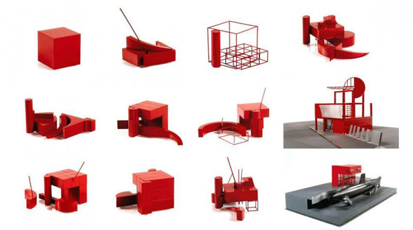 سازه‌های پیچیده در پارک دولاویت، طراحی برنارد چومی