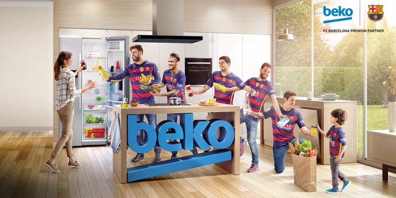 کمپینهای تبلیغاتی بارسلونا برای برند بِکو | Beko تبلیغات بکو با تیم بارسلونا آسان: باشگاه طراحی و پرورش محصول کمپینهای تبلیغاتی بارسلونا برای برند بِکو | Beko