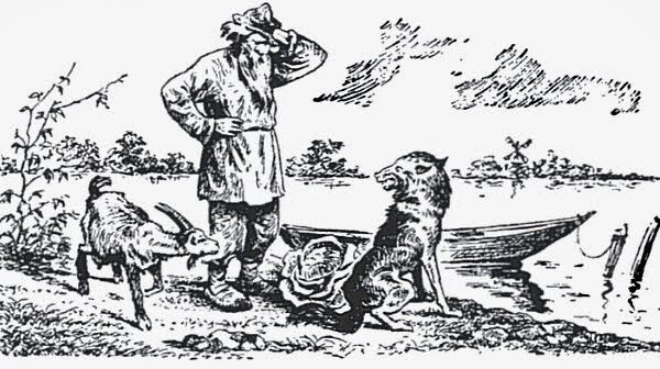 مسئله گرگ گوسفند کلم آسان‌سازان مسئله کلاسیک گرگ، گوسفند و کلم