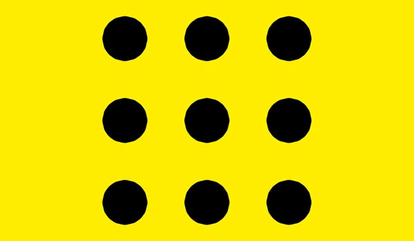 معمای 9 نقطه و 4 خط1 آسان‌سازان مسئله خط‌ها و نقطه‌ها