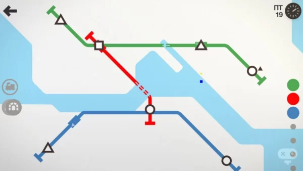 بازی موبایلی مینی مترو | Mini Metro بازی مینی مترو