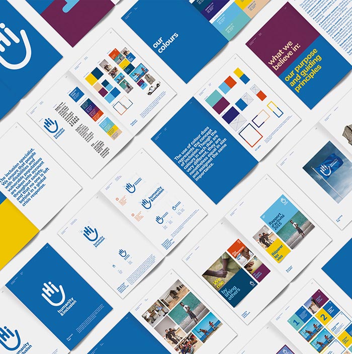 دیزاین سیستم یا برندبوک: راهنمای جامع برای هماهنگی در طراحی محصولات و ارتباطات برند طراحی هویت بصری بنیاد Humanite Inclusion 4 آسانسازان دیزاین سیستم یا برندبوک: راهنمای جامع برای هماهنگی در طراحی محصولات و ارتباطات برند