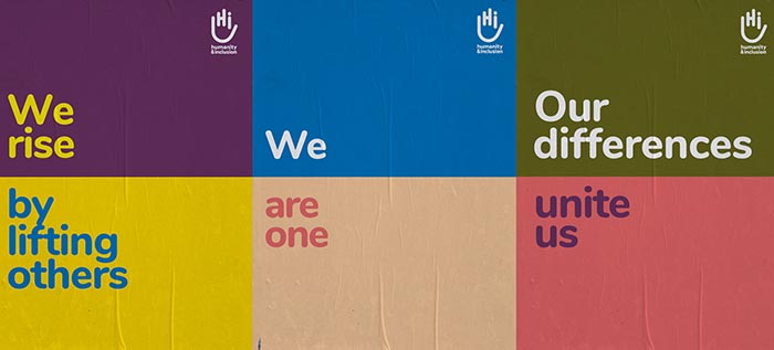 دیزاین سیستم یا برندبوک: راهنمای جامع برای هماهنگی در طراحی محصولات و ارتباطات برند طراحی هویت بصری بنیاد Humanite Inclusion 5 آسانسازان دیزاین سیستم یا برندبوک: راهنمای جامع برای هماهنگی در طراحی محصولات و ارتباطات برند