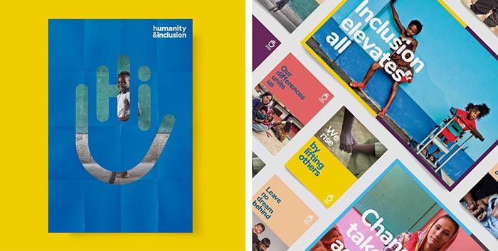 طراحی هویت بصری محصول/برند طراحی هویت بصری بنیاد Humanite Inclusion 3 آسان: باشگاه طراحی و پرورش محصول طراحی هویت بصری محصول/برند