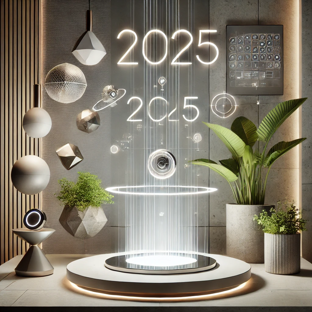 ترندهای اکسسوری 2025: طراحیهایی فراتر از عملکرد - A futuristic and elegant representation of 2025 accessory design trends. طراحی اکسسوری