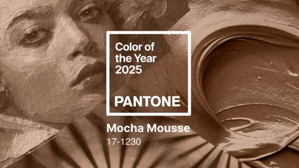 رنگ سال 2025 به انتخاب پنتون PANTONE 17-1230 Mocha Mousse