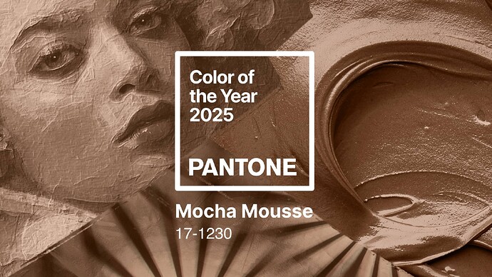 تاریخچه رنگهای سال: درک روند تغییرات رنگی در صنعت طراحی رنگ سال 2025 به انتخاب پنتون PANTONE 17-1230 Mocha Mousse