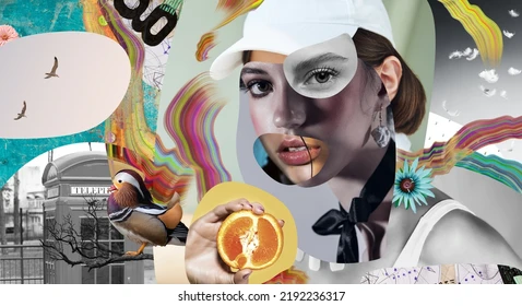 کلاژ: ایده‌های جدید از اتصال چیزهای قدیمی + تکنیک ترکیب و انطباق (Mix & Match)