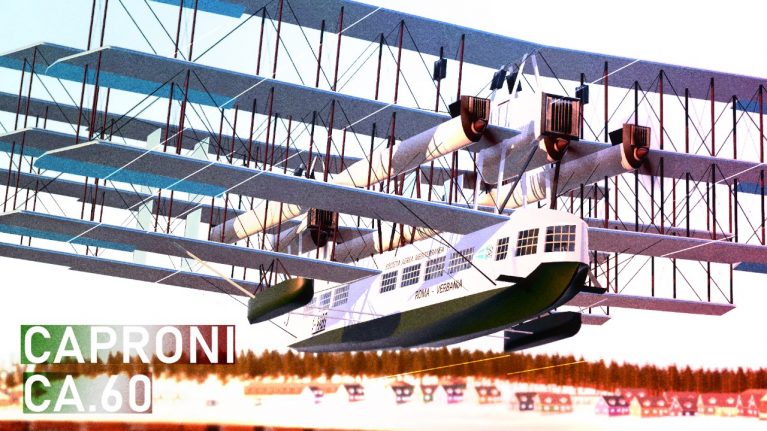 Caproni Ca.60 Transaereo پرنده‌ی سه‌بدنه‌ای با نه بال شکست بزرگ، خیال بی‌مرز🛩️ آسان: باشگاه طراحی و پرورش محصول Caproni Ca.60 Transaereo: کشتی پرنده با 9 بال، در دهه20🛩️