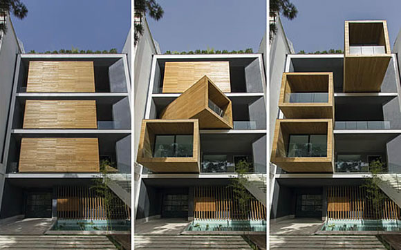 معماری جنبشی: طراحی فضاهای پویا چندکارکردی (Kinetic Architecture) خانه شریفیها - اثری از علیرضا تغابنی - معماری جنبشی (Kinetic Architecture)