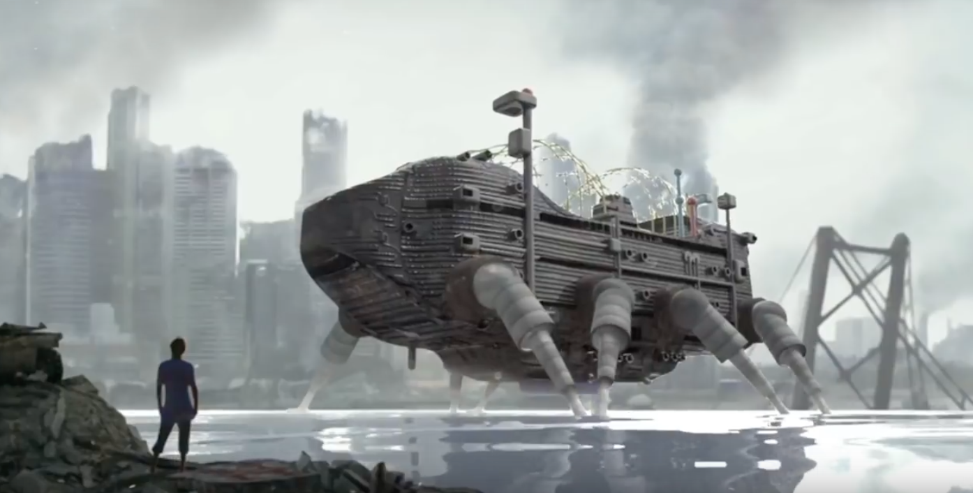 🏙️ پروژه‌ی Walking City اثر Ron Herron (از گروه Archigram)