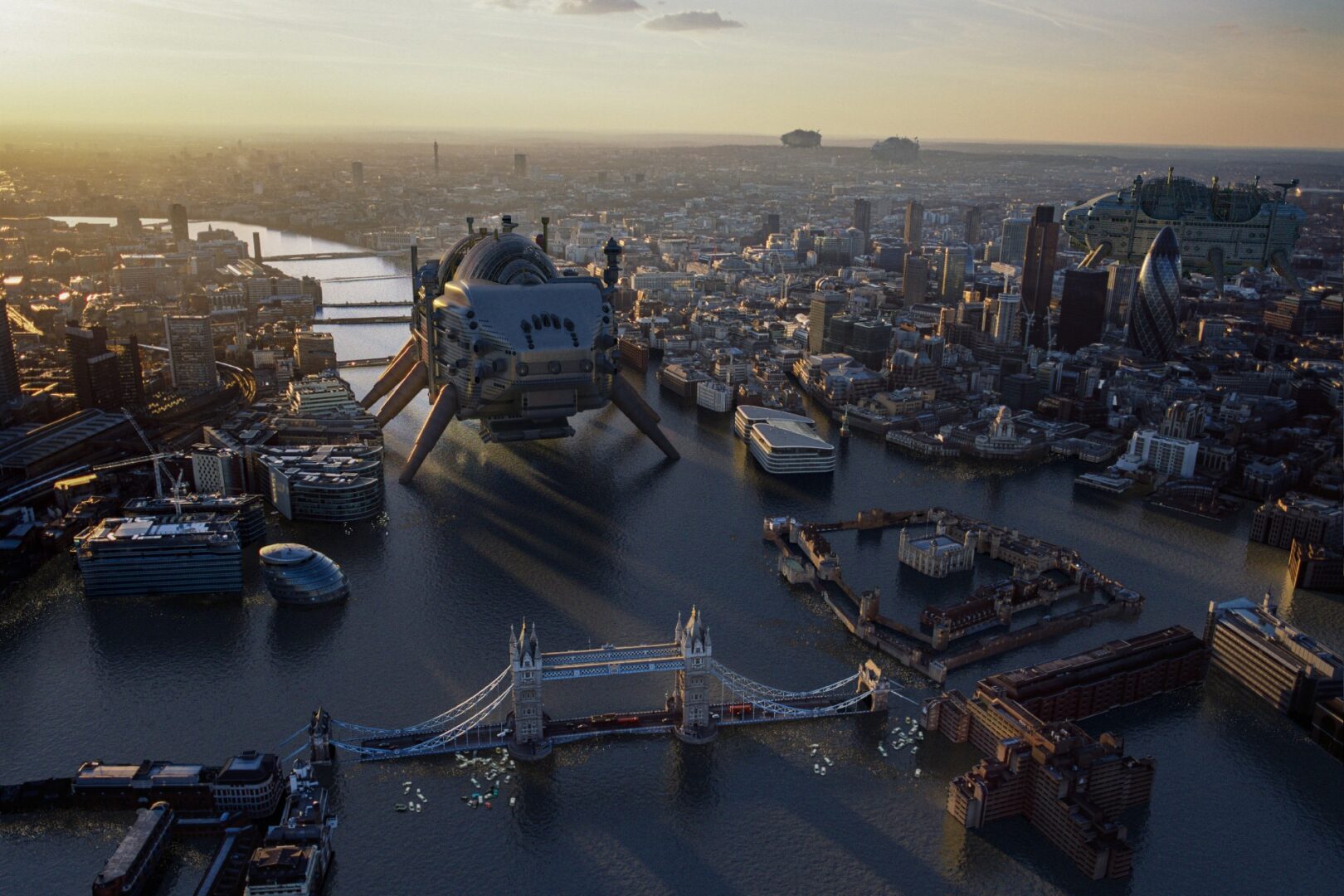 🏙️ پروژه‌ی Walking City اثر Ron Herron از گروه Archigram 2 آسان: باشگاه طراحی و پرورش محصول الهام از کتاب Scale "جفری وست" در شهرسازی و معماری