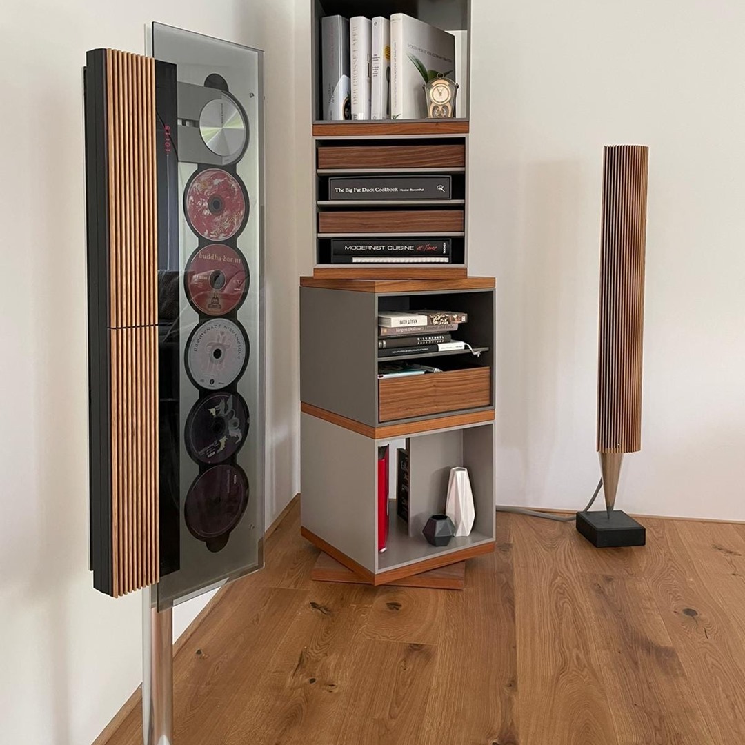 BeoSound 9000 طراحی مهندسی&zwnj;شده تجربه، از جنس صدا و حرکت Bang Olufsen 1997 1 آسان&zwnj;سازان نمایش رفتار مکانیکی محصول: Function Show