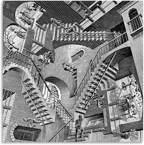 موریس اشر تصویرساز و گرافیست بینهایت M.C. Escher 1 آسان: باشگاه طراحی و پرورش محصول فریب‌های بصری معماری