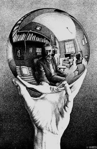موریس اشر: تصویرسازی موهوم و بینهایت | M.C. Escher موریس اشر تصویرساز و گرافیست بینهایت M.C. Escher 7 باشگاه طراحی و پرورش محصول موریس اشر: تصویرسازی موهوم و بینهایت | M.C. Escher
