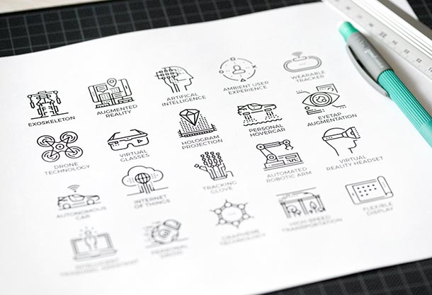سری آیکون‌های آینده Future Line 1 آسان: باشگاه طراحی و پرورش محصول کالکشن آیکون‌های آینده «Future Line»