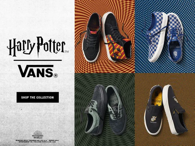 Vans × Harry Potter: کالکشن وَنسهای هریپاتر Vans × Harry Potter کالکشن وَنسهای هریپاتر 1 آسانسازان Vans × Harry Potter: کالکشن وَنسهای هریپاتر