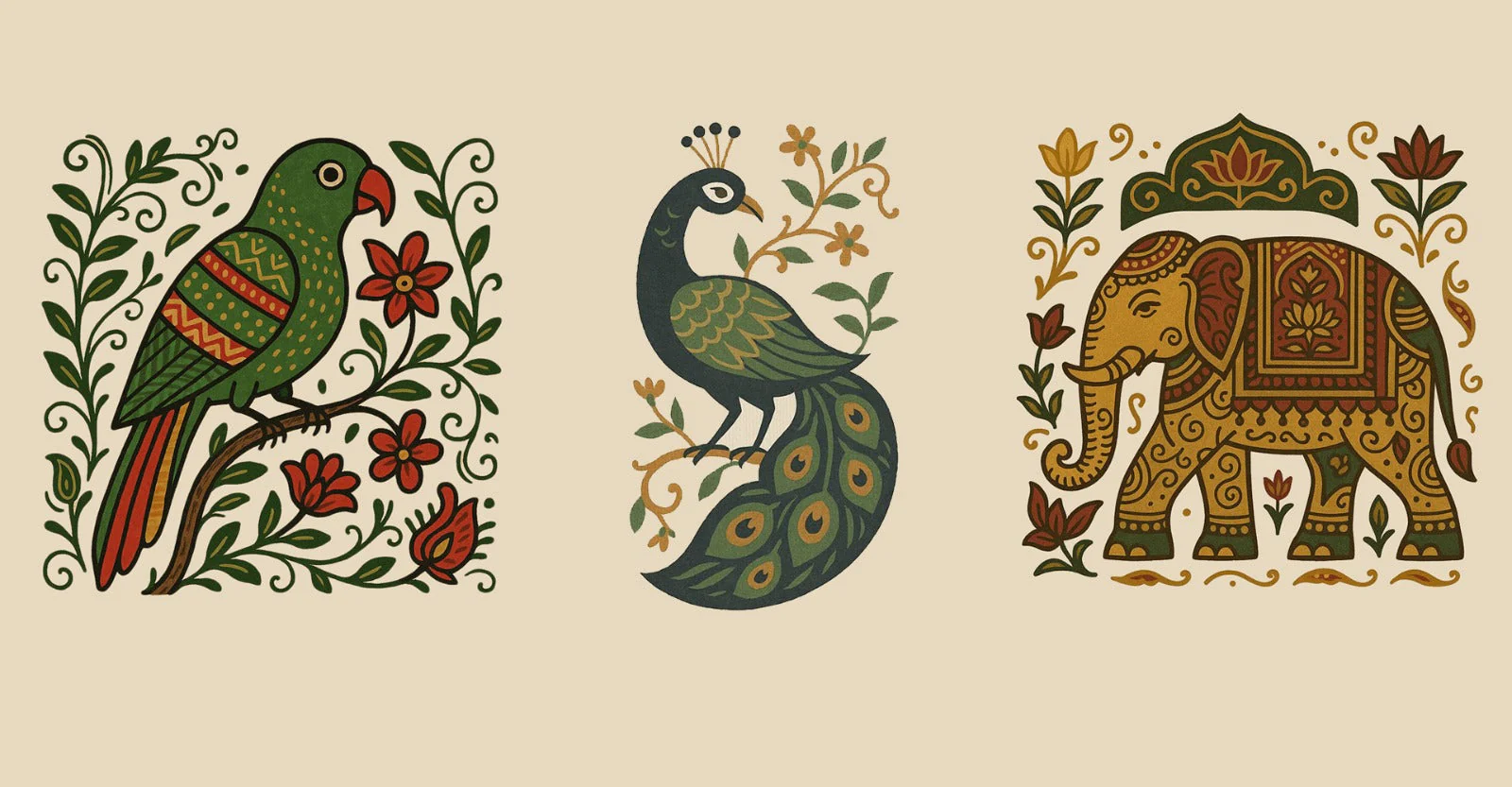 🇮🇳 طراحی هندی — جایی میان آیین، رنگ و نبوغ مردمی 🇮🇳 طراحی هندی — جایی میان آیین، رنگ و نبوغ مردمی 1 آسان: باشگاه طراحی و پرورش محصول 🇮🇳 طراحی هندی — جایی میان آیین، رنگ و نبوغ مردمی