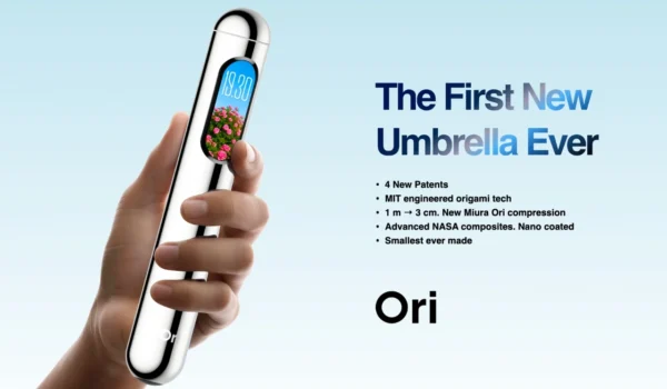 Ori چتری بدون اسکلت فلزی که با الهام از اوریگامی باز می‌شود 1 آسان‌سازان Ori | چتری بدون اسکلت فلزی، با منطق اوریگامی