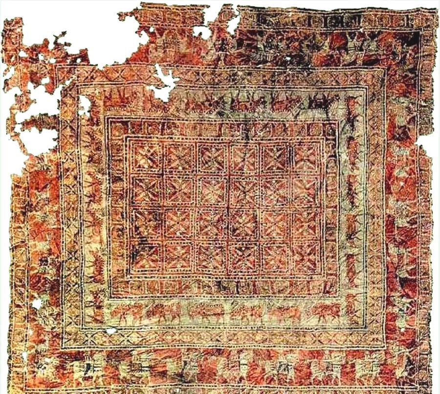 پازیریک نمادپردازی ایرانی و داستان اولین فرش Pazyryk 1 آسان‌سازان پازیریک: نمادپردازی ایرانی و داستان اولین فرش Pazyryk