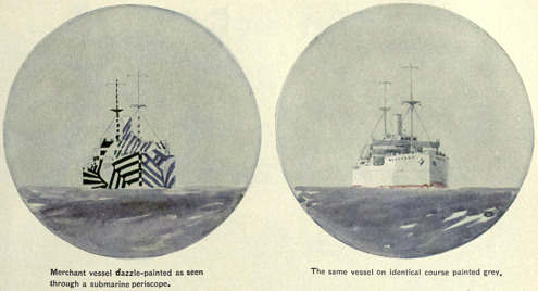استتار دزل الگوی مؤثر جنگ جهانی دوم برای کشتی های جنگی Dazzle Camouflage 1 آسان‌سازان استتار دزل: الگوی مؤثر جنگ جهانی دوم برای ناو های جنگی Dazzle Camouflage