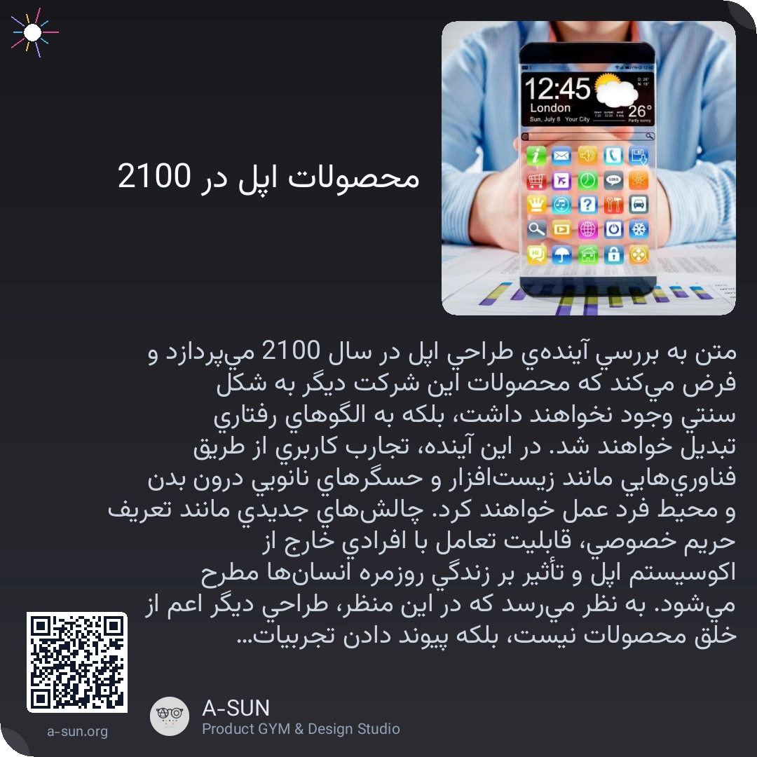 محصولات اپل در 2100