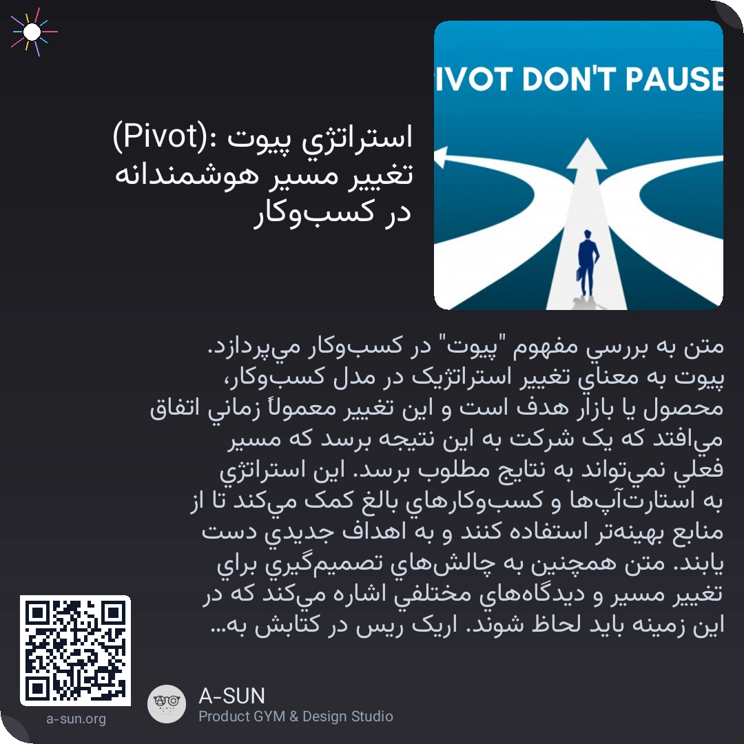 استراتژی پیوت (Pivot): تغییر مسیر هوشمندانه در کسبوکار
