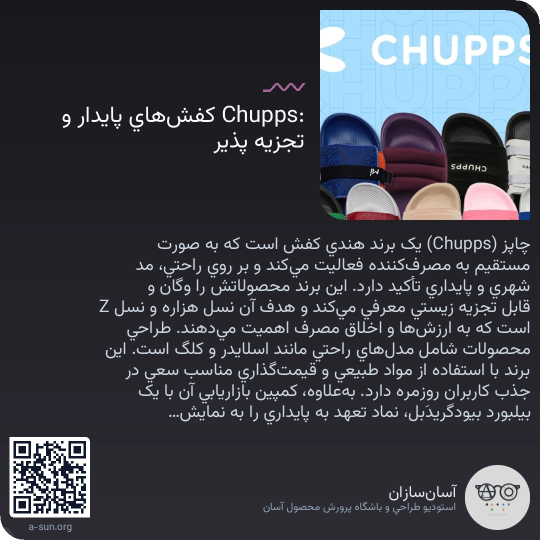 Chupps: کفشهای پایدار و تجزیه پذیر