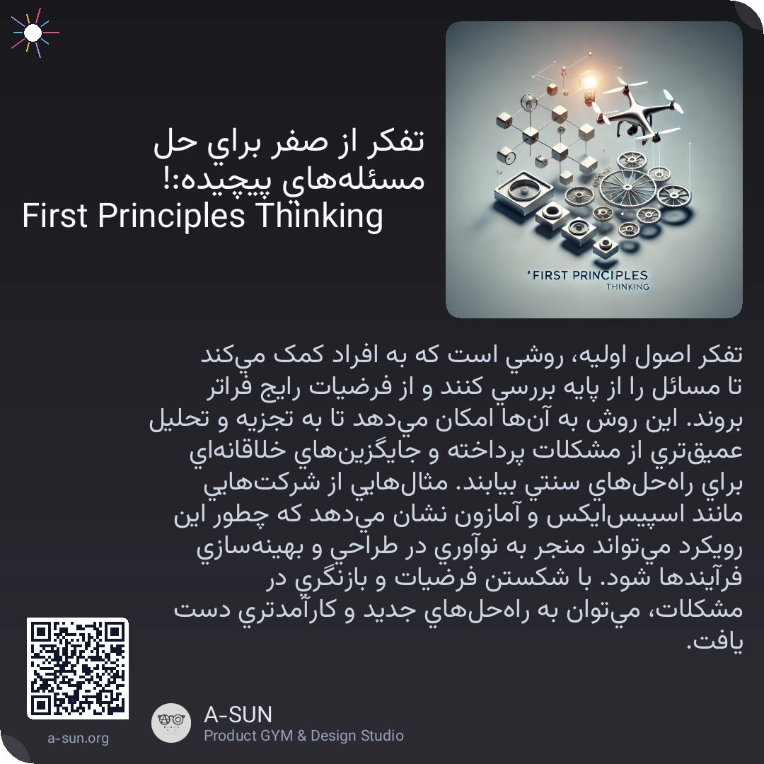 تفکر از صفر برای حل مسئلههای پیچیده!: First Principles Thinking