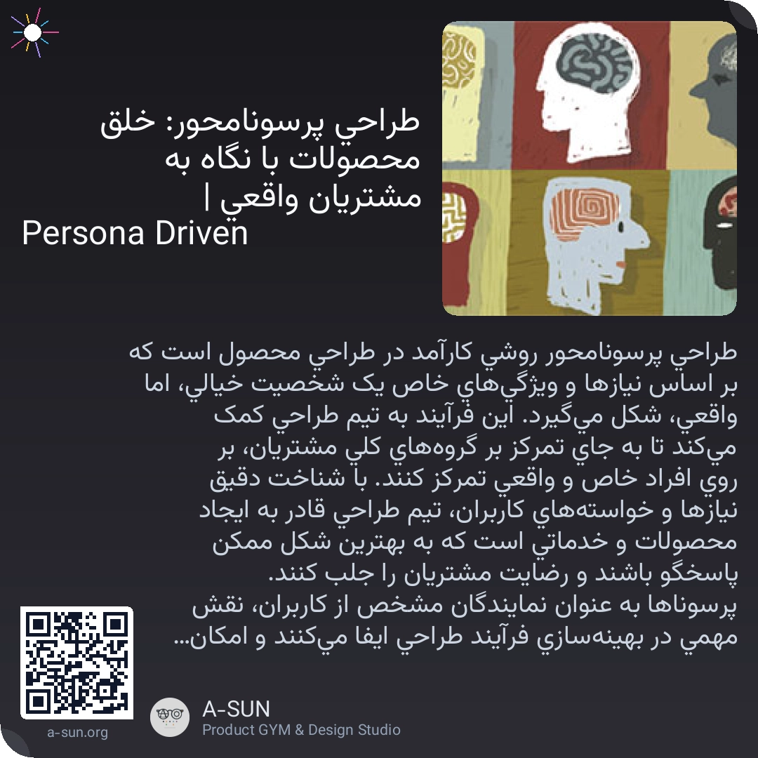 طراحی پرسونامحور: خلق محصولات با نگاه به مشتریان واقعی | Persona Driven