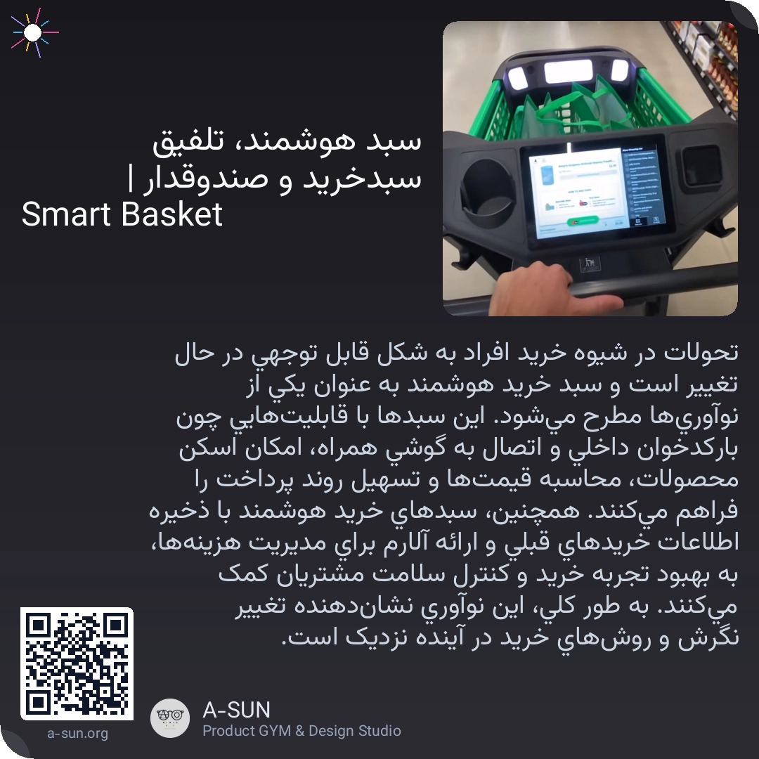 سبد هوشمند، تلفیق سبدخرید و صندوقدار | Smart Basket